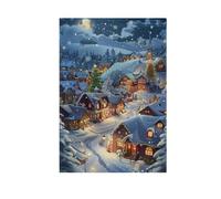 Village de Noël magique, drapeaux de jardin, impression double face, décorations de vacances extérieures, bannières, décoration de fête extérieure, 71,1 x 101,6 cm