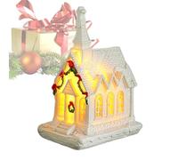 Village De Noël - Maisons Lumineuses De Village De Noël Avec Lumières LED,Décoration De Table Pour La Maison Vitrine Fête