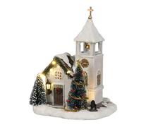 Village de Noël Miniature Église suédoise Kyrka - L14 x l15 x H20 cm - LuVille