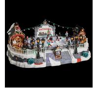 Village de Noël Patinoire "Ville" 40cm Multicolore
