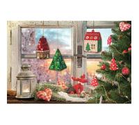 Village de Noël - PTIT CLOWN - Maisons et Sapins - Lot de 12