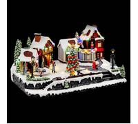 Feeric Lights et Christmas - Village de noël Rue piétonne animé/Musical 33 LED + transfo