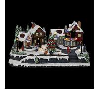 Village de Noël Rue piétonne lumineux et musical