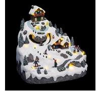 Village de Noël Vacances "Montagne" 36cm Multicolore
