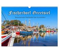 Village de pêcheurs de Greetsiel, Version française (Calendrier mural 2026 DIN A3 portrait), Calendrier CALVENDO mensuel