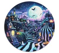 Village d'halloween 1000 Pieces Jigsaw Puzzles for Adults Family Challenge Toys Stress Relieving Entertainment Cultivate The Spirit of Teamwork for Family Decorations 1000pcs (67.5x67.5cm)