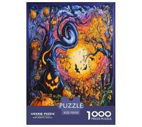 Village d'halloween Puzzle 1000 Pièces Educa Jouet Cadeau Unique De l'art De La DécoRation Art Jeu Éduchatif Challenge Toy Adultes & Enfants des 14 Ans 70x50cm/1000pcs