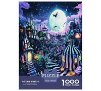 Village d'halloween Puzzle 1000 Pièces Educa Jouet en Bois Divertissement Créatif De l'art De La DécoRation Jeu Éduchatif Challenge Toy Adultes & Enfants des 14 Ans 70x50cm/1000pcs