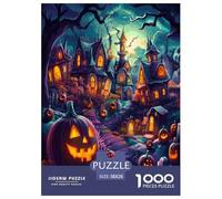 Village d'halloween Puzzle 1000 Pièces Educa Jouet en Bois Divertissement Créatif De l'art De La DécoRation Jeu Éduchatif Challenge Toy Adultes & Enfants des 14 Ans 38x26cm/1000pcs