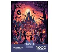 Village d'halloween Puzzle 1000 Pièces Educa Jouet en Bois Jeu D'Intelligence DécoRation Intérieure Jeu Éduchatif Challenge Toy Adultes & Enfants des 14 Ans 38x26cm/1000pcs