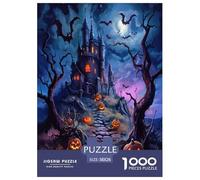 Village d'halloween Puzzle 1000 Pièces Educa Jouet Jeu D'Intelligence DécoRation Intérieure Art Jeu Éduchatif Challenge Toy Adultes & Enfants des 14 Ans 38x26cm/1000pcs