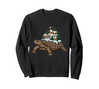 Village d'hiver enchanté sur Une écaille de Tortue Sweatshirt