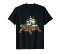 Village d'hiver enchanté sur Une écaille de Tortue T-Shirt