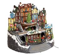 Village lumineux gare et sapin 39 LED musical - Feeric lights & christmas