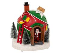 Village lumineux maison boule père Noël 4 LED musical - Feeric lights & christmas
