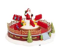 Village lumineux manège Père Noël 25 LED multicolore musical - Feeric lights & christmas