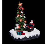 Feeric Lights & Christmas Village de Noël Père Noël Laponie 18 cm Multicolore G