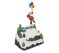Feeric Lights & Christmas – Village de Noël Père Noël et ballons animés 6 LED blanc chaud à piles