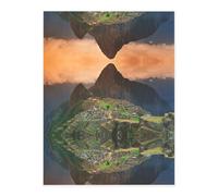 Village On The Top of The Hill Feuille d'autocollants transparents pour animaux domestiques avec effet 3D, idéal pour ordinateurs portables, verre, métal, loisirs créatifs, décoration d'intérieur