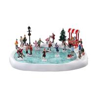 Village Patinoire Avec Son, Lot De 18 - LEMAX COD. 94048