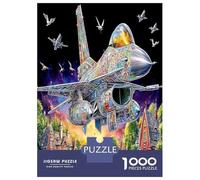 Village Puzzle Décoration De La Maison 1000 Piece Avions d'attaque Jigsaw Puzzle Jeu De Famille Divertissement Créatif Aux Adultes Et Enfants 70x50cm/1000pcs