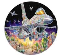 Village Puzzle Décoration Intérieure 1000 Pièces Avions d'attaque Jigsaw Puzzle Jeu De Famille Idées Cadeaux Aux Adultes Et Enfants 1000pcs (67.5x67.5cm)