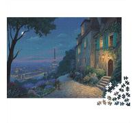 Village Romantique européen à flanc de Colline Cadeau Unique Décoration Intérieure Jeu ÉduChatif Challenge Toy Adultes & Enfants des 14 Ans 1000pcs (75x50cm)