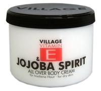 Village Vitamin E Crème corporelle à l'esprit de jojoba 500 ml