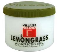 Village Soins de la peau Vitamin E All Over Body Cream Lemongras 500 ml