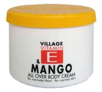 Village Soins de la peau Vitamin E Crème pour le corps Mango 500 ml