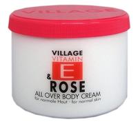 Village Soins de la peau Vitamin E Crème pour le corps Rose 500 ml