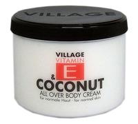Village Soins-de-la-peau Vitamin-ECrème pour le corps All Over Coconut 500 ml