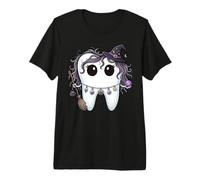 Village Witch Tooth Witchy Halloween Dentiste Oral T-Shirt Haut de Gamme
