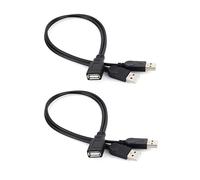 Villageboom Répartiteur USB Y 1 à 2 - Chaque achat finance les projets solaires - Double câble USB, 1 prise femelle 2 mâles (lot de 2)