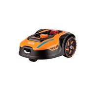 VILLAGER QUIX Robot tondeuse à gazon sans fil 18 V pour 1000 m² Wi-Fi & Bluetooth, contrôle par application, largeur de coupe 180 mm, hauteur de coupe 25-60 mm, inclinaison jusqu'à 45 %