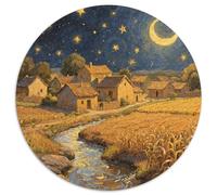 Villages and Farmland Puzzle 1000 Pièces Educa Jouet en Bois Jeu D'Intelligence Décoration Intérieure Scenery Jeu Éducatif Challenge Toy Adultes & Enfants des 14 Ans 1000pcs (67.5x67.5cm)