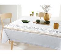 Villages de Provence - Nappe Antitache rectangulaire - Nappe Printemps Infroissable et 100% Polyester - 240x150cm - Elégant - 6/8 Couverts