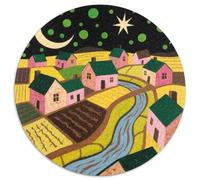 Villages et Terres agricoles Puzzle 1000 Pièces Cadeau Unique Décoration Intérieure Paysage Jeu Éducatif Challenge Toy Adultes & Enfants des 14 Ans 1000pcs (67.5x67.5cm)
