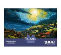 Villages Puzzle 1000 Pièces Soleilshine Puzzles Art Décoration Intérieure en Carton 100% Recyclé pour Les Amateurs De Puzzles 70x50cm/1000pcs