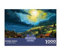 Villages Puzzle 1000 Pièces Soleilshine Puzzles Art Décoration Murale De La Maison en Carton 100% Recyclé pour Adultes 38x26cm/1000pcs