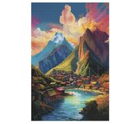 Villages Puzzles Adulte - Puzzle en Bois 1000 Pièces - Challenge - Adultes Et Enfants Dès 12 Ans 78×53cm