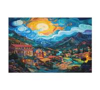 Villages Puzzles Adulte - Puzzle en Bois 1000 Pièces - Challenge - Adultes Et EnfFourmis Dès 12 Ans (75×50cm)