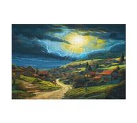Villages Puzzles Adulte - Puzzle en Bois 1000 Pièces - Challenge - Adultes Et EnfFourmis Dès 12 Ans (75×50cm)