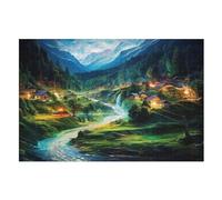 Villages Puzzles Adultes 1000 Pièces en Bois, Jouet De Puzzle De Défi De Cerveau pour des EnfFourmis, D’Intelligence （75×50cm）