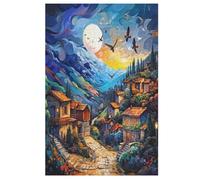 Villages Puzzles Adultes 1000 Pièces en Bois, Jouet De Puzzle De Défi De Cerveau pour des EnfFourmis, D’Intelligence 78×53cm