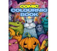 Villain Animal Comic Halloween Coloring Graphic BOOK, KIDS COLOURING BOOK