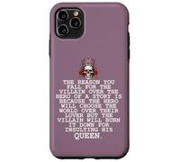 Villain Era Dark Romance Merch Smutty Book Lover Skull Smut Coque pour iPhone 11 Pro Max