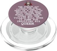 Villain Era Dark Romance Merch Smutty Book Lover Skull Smut PopSockets PopGrip pour MagSafe