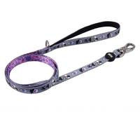 Laisse Premium pour Chiens de méchantes Disney - Couleur Grise et Rose - Taille M - Mousqueton pour Collier Inclus - Détails en 3D - Fabriquée en Polyester - Produit Original conçu en Espagne