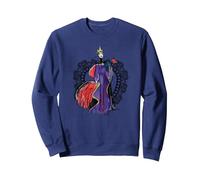 Villains Maleficent Sketch Sweatshirt, Unisexe pour adultes, Bleu Marine, M